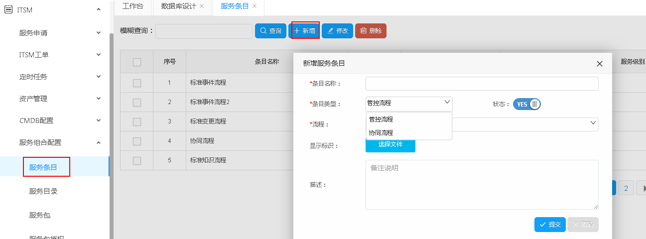 Servicehot ITSOM服務臺組合配置